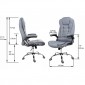 Scaun de birou Brandon-Tex Gri